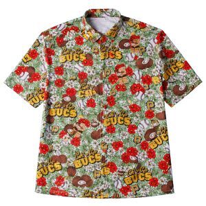 Pittsburgh Pirates Hawaiian Luau Weekend Shirt SGA Adult Sz XL 6/13/2026 Sealed